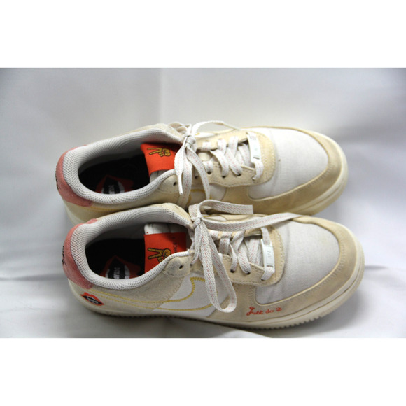 Nike Air Force 1 Low Peace Shoes Women’s Size 7.5 History White Suede Sneakers - Picture 7 of 9